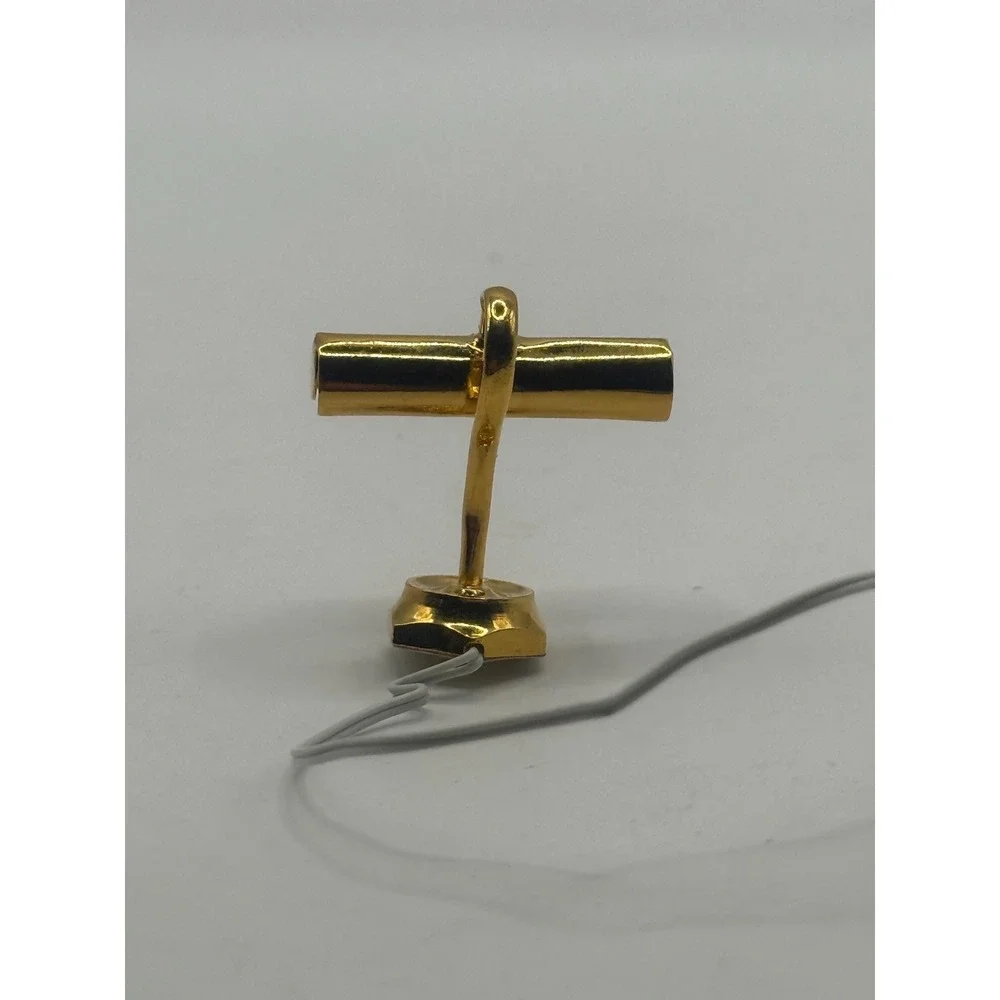 Dollhouse Miniature Brass Picture Light‎ Electric Plug In 1:12 Scale